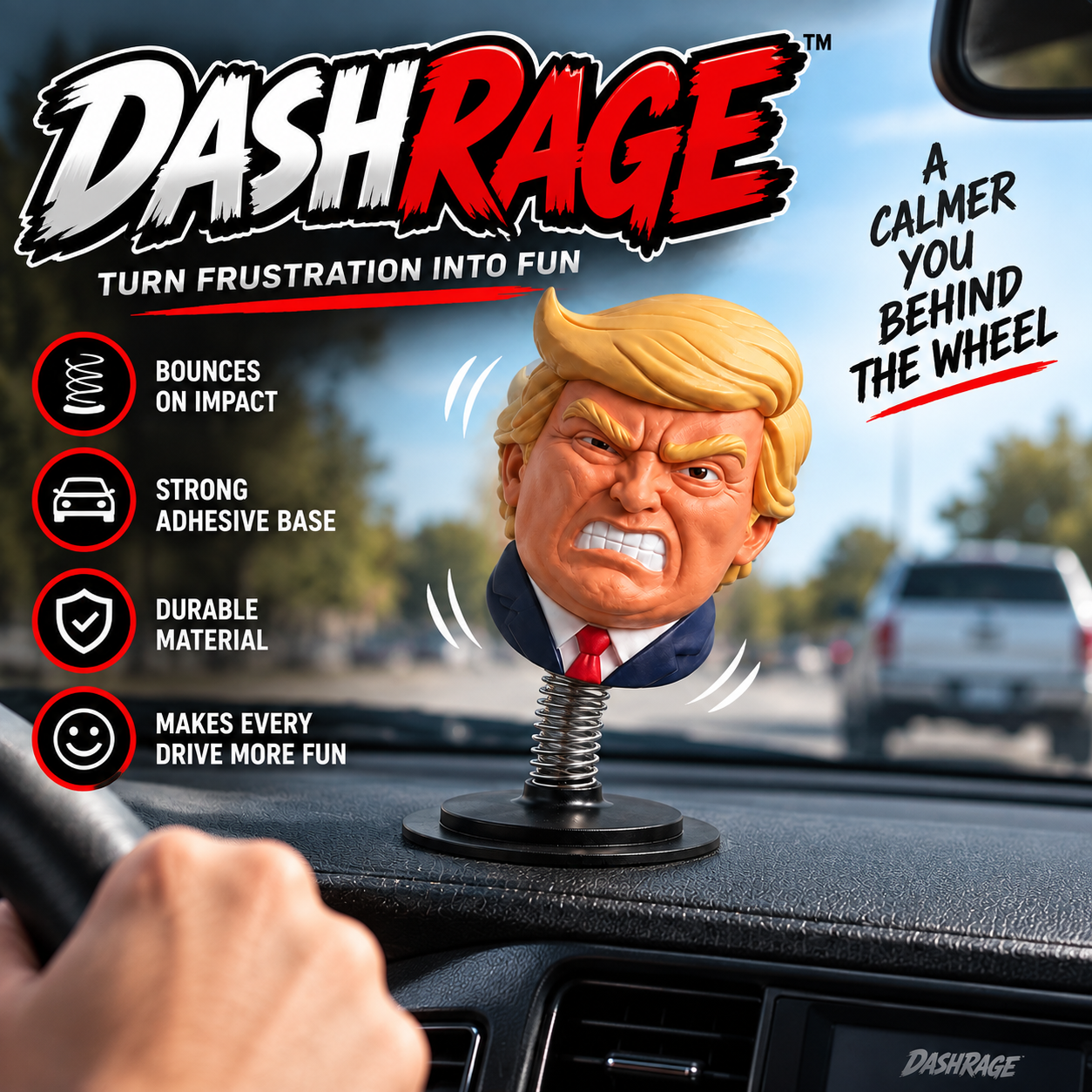 DashRage™ Road Rage Bouncer