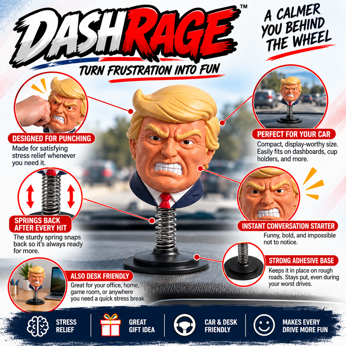 DashRage™ Road Rage Bouncer